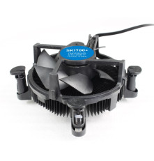 Вентилятор для процессора Gamemax SK1700 (100W, 4-pin PWM, 44.5mm, Al/Cu, 1x92mm, 51.87CFM, 35dBA, 2000RPM, S: 1851/1700, black)