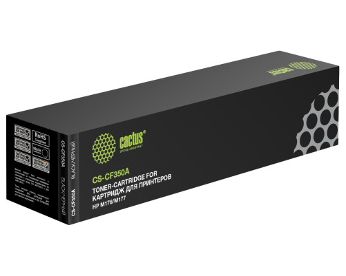Картридж лазерный Cactus CS-CF350A CF350A для HP M176/M177, черный (1300 стр.) Картридж лазерный Cactus CS-CF350A CF350A для HP M176/M177, черный (1300 стр.)