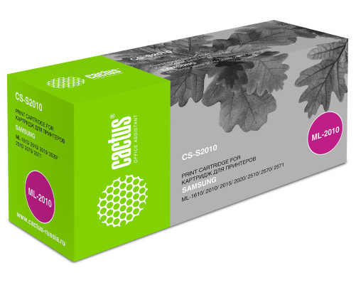 Картридж лазерный Cactus CS-S2010 ML-2010D3 для Samsung ML-1610/2010/2015/2020/2510/2570 (3000 стр.) Картридж лазерный Cactus CS-S2010 ML-2010D3 для Samsung ML-1610/2010/2015/2020/2510/2570 (3000 стр.)
