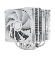 Вентилятор для процессора Thermalright Peerless Assassin 120 White (4-pin PWM, 157mm, Ni/Cu, 6x6mm, 2x120mm, 66.17CFM, 25.6dBA, 1550RPM, S: 2011, -3, 2066, 1200, 1700, 1851, 115x, AM4, AM5, white)