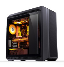 Корпус без блока питания/ Корпус JONSBO D500 Black E-ATX без БП, боковая панель из закаленного стекла, ARGB LED-strips, mini-ITX, micro-ATX, ATX, EATX, черный