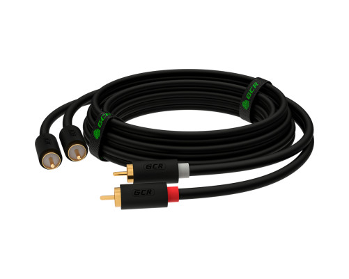 Кабель 2хRCA/2хRCA , 2 м, черный, GCR-53113 Кабель 2хRCA/2хRCA , 2 м, черный, GCR-53113