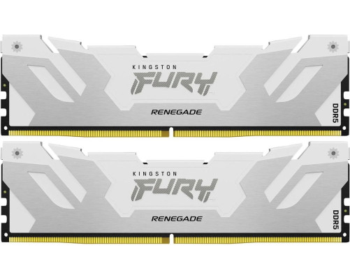 Модуль оперативной памяти Kingston 32GB DDR5-6800 (Kit of 2) FURY Renegade White XMP KF568C36RWK2-32 Модуль оперативной памяти Kingston 32GB DDR5-6800 (Kit of 2) FURY Renegade White XMP KF568C36RWK2-32