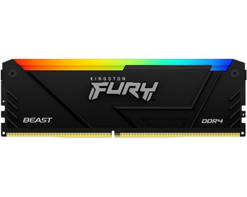 Модуль оперативной памяти Kingston 16GB DDR4-3600 FURY Beast RGB KF436C18BB2A/16 Модуль оперативной памяти Kingston 16GB DDR4-3600 FURY Beast RGB KF436C18BB2A/16