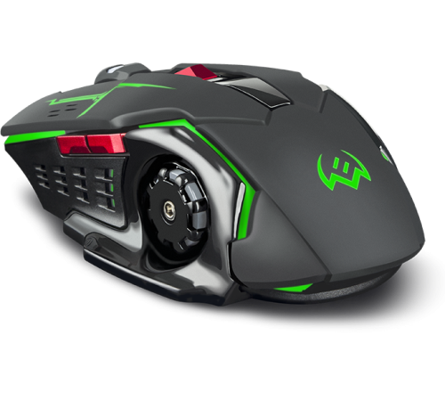 Мышь беспроводная игровая SVEN RX-G930W, 6 кнопок, 800-2400 dpi, ST, подсветка, серый/черный