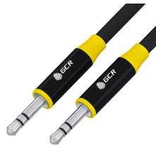 Кабель jack 3.5mm/jack 3.5mm, 1 м, черный, M/M, GCR-53494