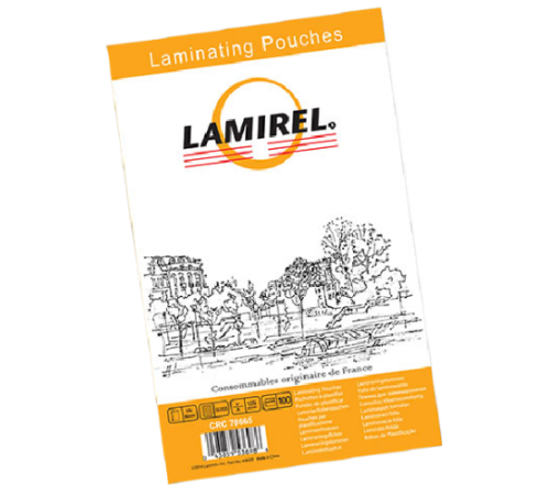 Пленка для ламинирования  Lamirel 54x86мм, 125мкм, 100 шт.