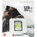 Карта памяти Kingston 128GB SDXC Canvas Select Plus, C10, UHS-I U3 V30