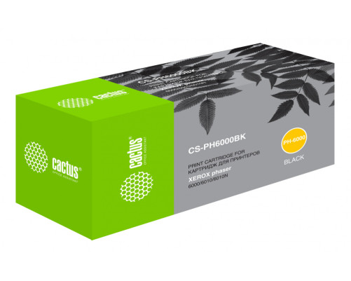 Картридж Cactus CS-PH6000BK 106R01634 для Xerox Phaser 6000/6010 черный (2000 стр.) Картридж Cactus CS-PH6000BK 106R01634 для Xerox Phaser 6000/6010 черный (2000 стр.)