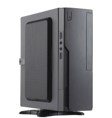 Корпус 220 Вт Foxline FL-BQ5, mITX, 1x5.25EXT(slim), 1x2.5INT, 2xUSB3.0, HDA, 1x40fan,TFX, Tool-Free, w1.2m EU pwr cord