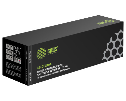 Картридж лазерный Cactus CS-CF210A CF210A для HP LJ Pro 200 M251/M276, черный (1600 стр.) Картридж лазерный Cactus CS-CF210A CF210A для HP LJ Pro 200 M251/M276, черный (1600 стр.)