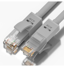 Патч-корд прямой 3 м, UTP кат.5e, серый, 24 AWG, GCR-LNC03-3.0m