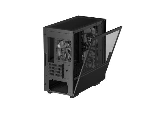 Корпус ПК без блока питания/ Deepcool Case CH360 Digital, 1xUSB3.0, 1xType-C, 2x140ARGB fan, 1x120ARGB fan, mATX, Digital display, Black Корпус ПК без блока питания/ Deepcool Case CH360 Digital, 1xUSB3.0, 1xType-C, 2x140ARGB fan, 1x120ARGB fan, mATX, Digital display, Black