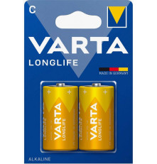 Элемент питания Varta LONGLIFE LR14 C BL2 Alkaline 1.5V (4114) (2 шт.)