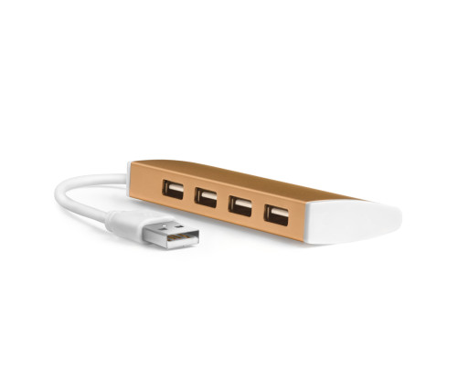 USB разветвитель Greenconnect GCR-UH214BR, бронзовый USB разветвитель Greenconnect GCR-UH214BR, бронзовый