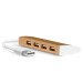 USB разветвитель Greenconnect GCR-UH214BR, бронзовый