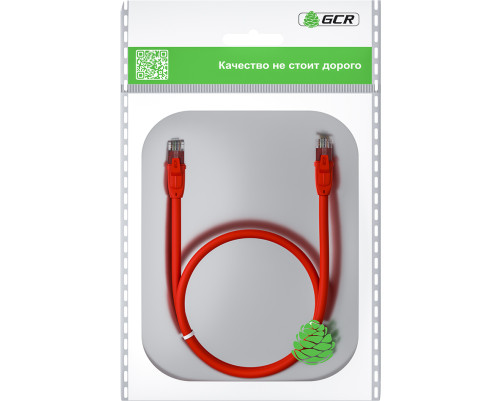 Патч-корд прямой 7.5m UTP кат.6, красный, 24 AWG, ethernet high speed, RJ45, T568B, GCR-52707 Патч-корд прямой 7.5m UTP кат.6, красный, 24 AWG, ethernet high speed, RJ45, T568B, GCR-52707