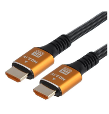 Кабель GoPower HDMI (m)-HDMI (m) ver. 2.1,  2 м, нейлон, серый