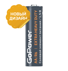 Элемент питания GoPower R6 AA Shrink 4 Heavy Duty 1.5V (60 шт.)