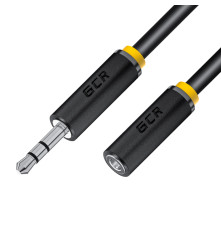 Удлинитель jack 3,5mm/jack 3,5mm, 20 м, черный, 28AWG, M/F, GCR-STM1114-20.0m