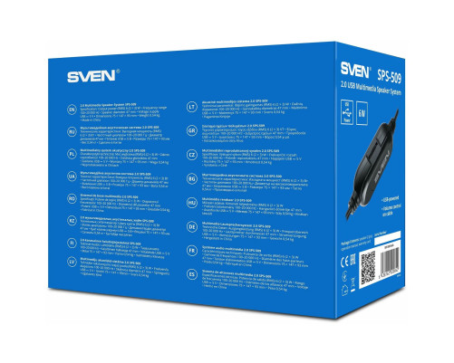 Акустическая система SVEN SPS-509, 2.0, 6 Вт, черный