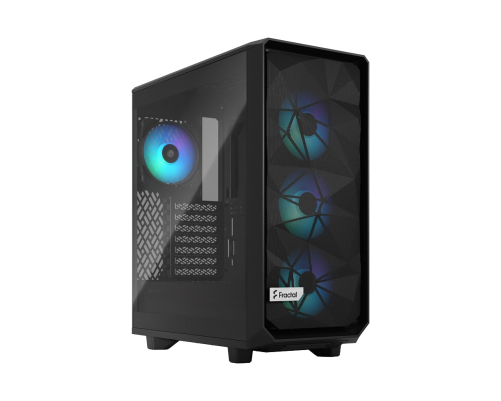 Корпус Fractal Design Meshify 2 Compact Lite RGB TG Light Tint, черный Корпус Fractal Design Meshify 2 Compact Lite RGB TG Light Tint, черный