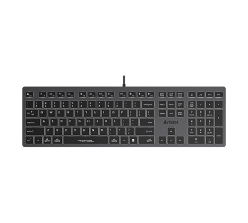 Клавиатура проводная A4Tech Fstyler FX60H, серый