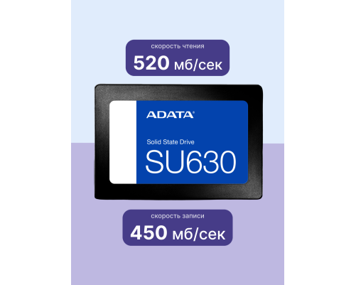 Твердотельный накопитель ADATA Ultimate SU630, 960GB, 2.5" Твердотельный накопитель ADATA Ultimate SU630, 960GB, 2.5"