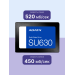 Твердотельный накопитель ADATA Ultimate SU630, 960GB, 2.5"
