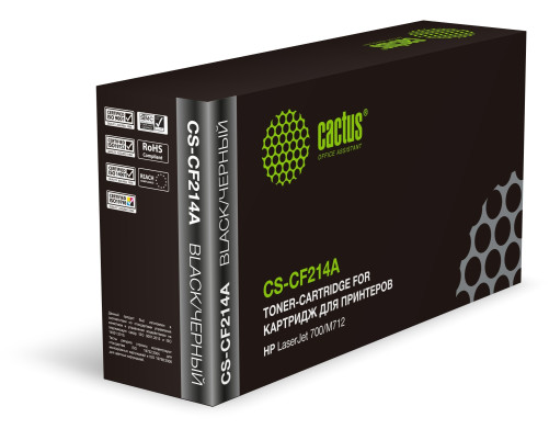 Картридж лазерный Cactus CS-CF214A CF214A для HP LJ 700/M712, черный (10000 стр.) Картридж лазерный Cactus CS-CF214A CF214A для HP LJ 700/M712, черный (10000 стр.)