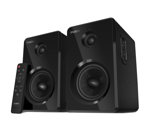 Акустическая система 2.0 SVEN SPS-730, 50 Вт, Bluetooth, пульт, USB, microSD, черный
