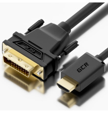 Кабель HDMI(19M)-DVI(25M),  7.5 м, черный, GCR-HD2DVI1-7.5m