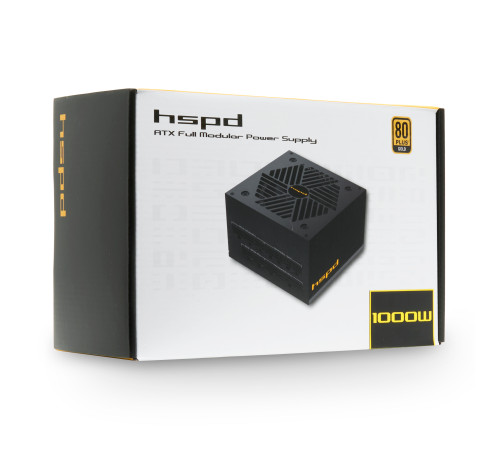 Блок питания 1000 Вт HSPD HSK-1000GF-BK, черный