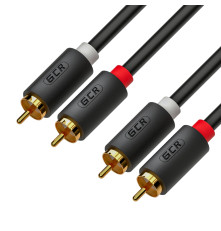 Кабель 2хRCA/2хRCA, 1.0 м , черный