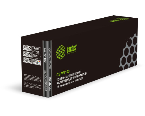 Картридж лазерный Cactus CS-W1103 W1103 для HP Neverstop Laser 1000/1200 (2500 стр.) Картридж лазерный Cactus CS-W1103 W1103 для HP Neverstop Laser 1000/1200 (2500 стр.)