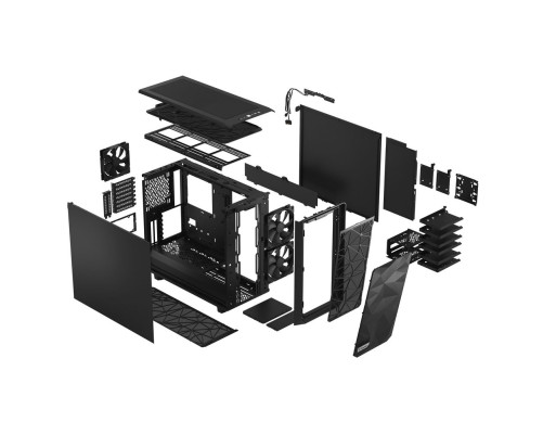 Корпус Fractal Design Meshify 2 Solid, черный Корпус Fractal Design Meshify 2 Solid, черный