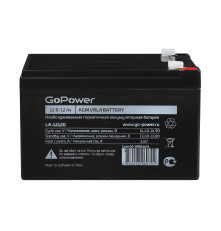 Аккумулятор свинцово-кислотный GoPower LA-12120,12В/12А/ч