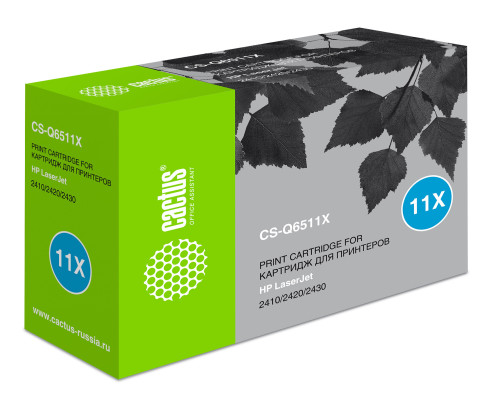 Картридж лазерный Cactus CS-Q6511X Q6511X для HP LJ 2410/2420/2420DN/2430 (12000 стр.) Картридж лазерный Cactus CS-Q6511X Q6511X для HP LJ 2410/2420/2420DN/2430 (12000 стр.)