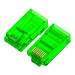 Коннектор цветной RJ-45 cat.5e UTP Male, 8p8c 15 шт (3 цвета по 5 шт), GCR-51802