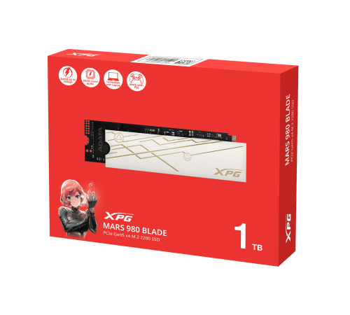 Твердотельный накопитель XPG MARS 980 BLADE, 1TB, M.2(22x80mm)