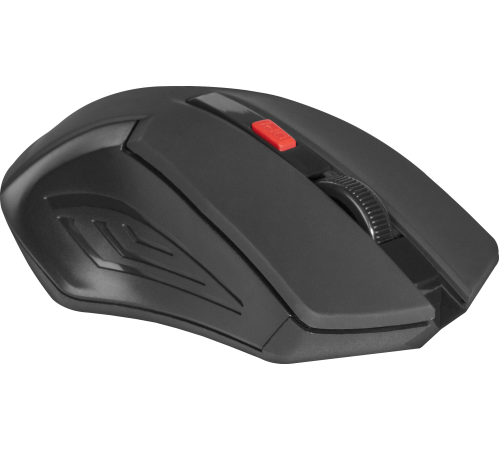 Мышь беспроводная Defender  Accura MM-275, 6 кнопок, 800-1600 dpi, черный/красный