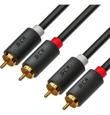 Кабель 2хRCA/2хRCA , 2 м, черный, GCR-53113
