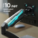Кронштейн для мониторов ONKRON ONKRON G80 BLACK, ГАЗЛИФТ макс 100*100 наклон -45º/+90º, поворот +-90°, 2 колена, от стены: до 450мм