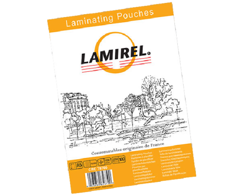 Пленка для ламинирования  Lamirel А5, 100мкм, 100 шт.