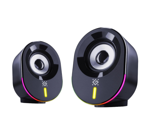 Акустическая система 2.0 Defender Solar 8, 10Вт, BT, Light, питание от USB, черный