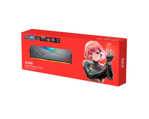 Модуль оперативной памяти ADATA XPG Spectrix D50 RGB Gaming Memory AX4U360032G18I-ST50 32GB DDR4 3600 DIMM Non-ECC, CL18, 1.35V, RTL (933614)