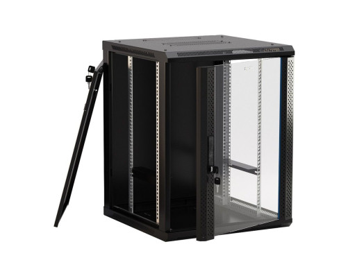 Шкаф Hyperline TWB-1866-GP-RAL9004, черный Шкаф Hyperline TWB-1866-GP-RAL9004, черный