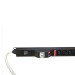 Блок розеток Hyperline SHE-20IEC-4BIEC-B-3PVB, 20 розеток IEC320 C13, 4 розетки IEC320 C19, 3 м, черный