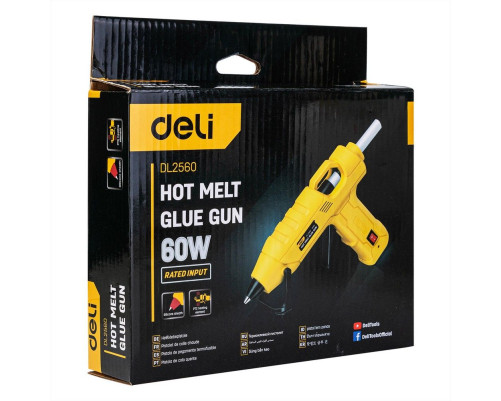 Клеевой пистолет Deli DL2560 (60Вт, диаметр стержня 11мм) Клеевой пистолет Deli DL2560 (60Вт, диаметр стержня 11мм)