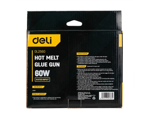 Клеевой пистолет Deli DL2560 (60Вт, диаметр стержня 11мм) Клеевой пистолет Deli DL2560 (60Вт, диаметр стержня 11мм)